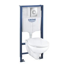 Grohe Solido - seinale kinnitatava WC komplekt – WC + prill-laud Softclose 39499000