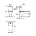 Grohe Bau Ceramic põranda-WC komplekt loputuskastiga + SoftClose prill-laud, Alpine White 39346000