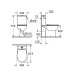 Grohe Bau Ceramic põranda-WC komplekt loputuskastiga + SoftClose prill-laud, Alpine White 39347000