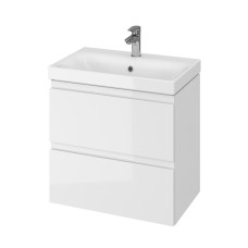 Cersanit Moduo - Valamukapp aluskapiga, 57x60x38 cm, 2 sahtlit, valge S801-227-DSM