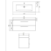 Cersanit Komplekt 890 LARA COMO 100 valge (kapp + valamu) S801-191-DSM