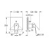 Grohe Eurocube - varjatud segisti, kroomitud 24062000