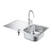 Grohe valamukomplekt K200 ja segisti BauEdge, roostevaba teras 31562SD1