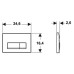 Geberit Delta50 loputusplaat, valge 115.119.11.1