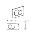 Geberit Sigma01 loputusplaat, must 115.770.DW.5
