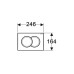 Geberit Delta01 loputusplaat, kroom 115.107.21.1