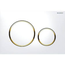 Geberit Sigma20 loputusplaat, valge/kuldne 115.882.KK.1