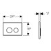 Geberit Sigma20 loputusplaat, must matt 115.882.DW.1