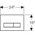 Geberit Sigma50 loputusplaat, valge/kroom 115.788.11.2