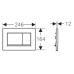 Geberit Sigma20 loputusplaat, valge matt 115.883.11.1