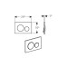 Geberit Sigma20 loputusplaat, must/kroom 115.882.KM.1