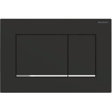 Geberit Sigma20 loputusplaat, must matt/kroom 115.883.14.1