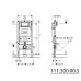 Geberit Duofix element seinapealsele WC-potile 111.300.00.5