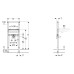 Geberit Duofix valamu element, 112 cm, 111.430.00.1
