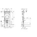 Geberit Duofix element seinapealsele WC-potile 111.355.00.6