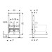 Geberit Duofix element bideele, 82 cm, 111.515.00.2