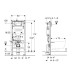 Geberit Duofix element seinapealsele WC-potile 111.300.00.6