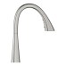 Grohe Zedra - Valamu segisti väljatõmmatava pihustiga, Supersteel 32294DC2