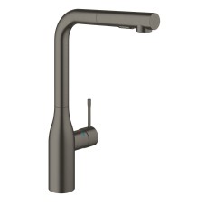 Grohe Essence - Valamu segisti väljatõmmatava pihustiga, harjatud tume grafiit 30270AL0