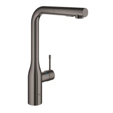 Grohe Essence - Valamu segisti väljatõmmatava pihustiga, tume grafiit 30270A00