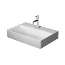 Duravit DuraSquare - Valamu, ilma ülevooluta, segistiauguga, valge 2356600041