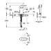 Grohe BauEdge - Basin tap with bidet shower, chrome 23757000
