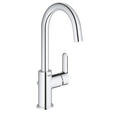Grohe BauEdge - Basin mixer with pop-up waste, chrome 23760000