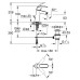 Grohe Eurosmart - Basin mixer with pop-up waste, chrome 23322001