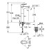 Grohe Start Edge - Basin mixer with Push-Open waste, chrome 23777001