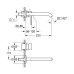 Grohe Essence - Concealed basin mixer L, 2-hole installation, supersteel 19967DC1