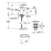 Grohe QuickFix Start - Basin mixer with Push-Open waste, matte black 235512432