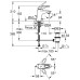 Grohe Eurostyle - Single-lever basin mixer S, moon white/chrome 33558LS3