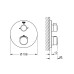 Grohe Grohtherm - Thermostatic bath shower mixer for 2 devices, chrome 24077000